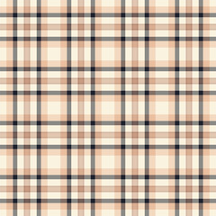 Textile texture fabric of vector background tartan with a plaid pattern check seamless.