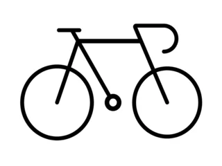 Foto op Canvas bicycle icon vector logo template.vector logo template. Simple icon. on a white background © Apicha