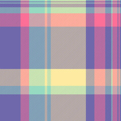 Check textile fabric of vector plaid tartan with a pattern texture seamless background.