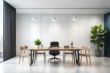 Fototapeta premium modern dining room with table