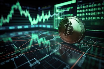 binary code on digital background