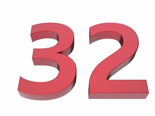 3d number isolated texture background illustration render