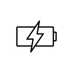 low battery icon vector charging  icon