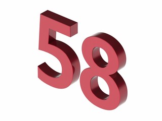 3d number isolated texture background rendering illustration