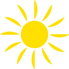 Sun ray icon. Sunshine icon