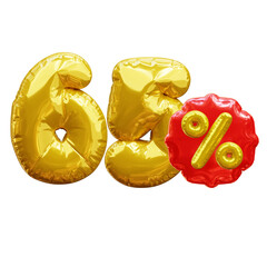 65 percent 3d Balloon Discount