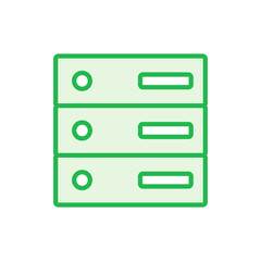 Database icon set. database vector icon