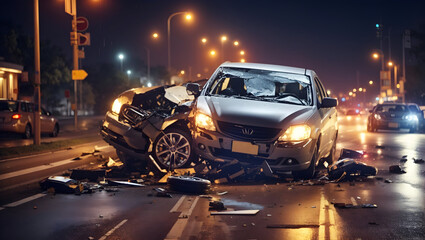 Car crash accident