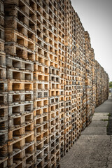 stack of wood pallets