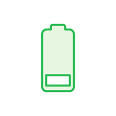 Battery icon set. battery charge level. battery charging icon