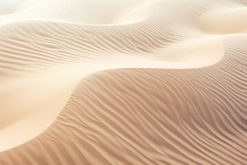 A stunning desert landscape with rolling sand dunes, showcasing the arid beauty of the natural world.