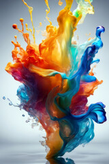 colour swirling, generated by artificial intelligence