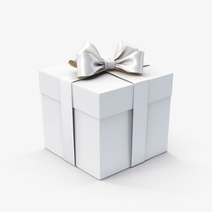 white gift box on.