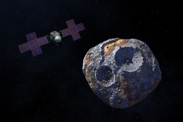 Psyche mission. The Psyche spacecraft will arrive at the asteroid in August 2029. This image...