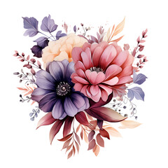 Meditative  floral watercolor