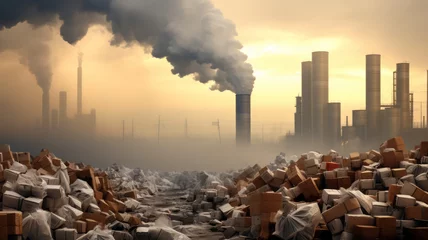 Keuken spatwand met foto Pollution of the environment © thodonal