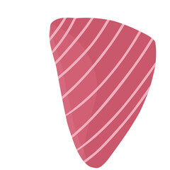 Tuna Sashimi Slice Cartoon 