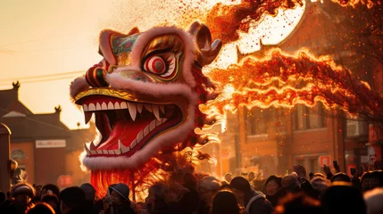 Photo sur Aluminium Carnaval Chinese New Year (China) - A major traditional Chinese festival marked by dragon dances and fireworks