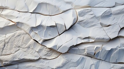 A cold winter's day in the outdoors reveals a stark and beautiful abstract composition of untouched snow and white rock
