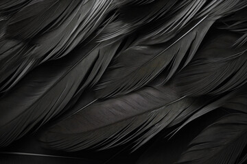 Texture Of Various Colored Feathers On A Flat Surface Created Using Artificial Intelligence