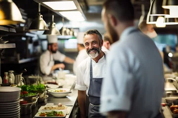 Foto op Aluminium Photo of male chef in the restaurant © Kalim