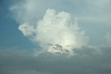 retro sky . vintage clouds, Blue sky with some white puffy clouds