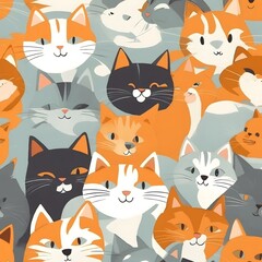 Cat animal illustration AI Generative