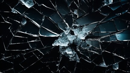 broken glass shards background.