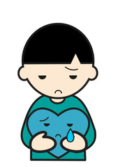泣くハートを持った男の子
