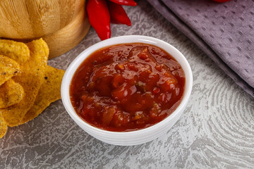 Spicy mexican sauce Salsa dip