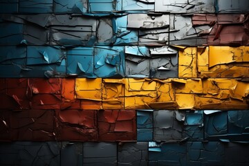 Arrière-plan texture mur en béton, mur en brique de couleurs