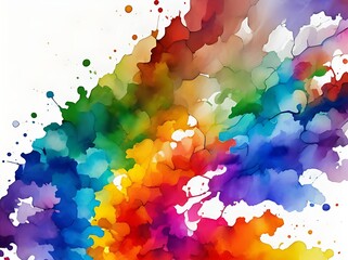 abstract colorful background with splashes(generative ai)