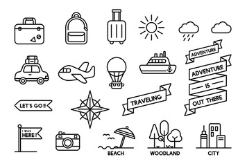 Travel Icon Set For Your Design