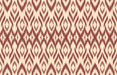 Ethnic abstract ikat art. Aztec ornament print. geometric ethnic pattern seamless  color oriental.  Design for background ,curtain, carpet, wallpaper, clothing, wrapping, Batik, vector illustration.