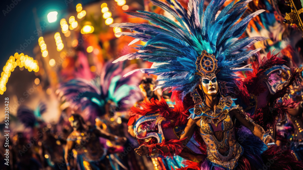 Wall mural rio de janeiro carnival (brazil) - one of the most famous carnivals in the world.