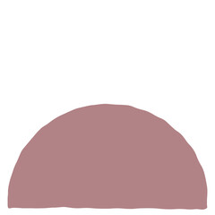 Abstract frame banner. Hand drawn Semicircle on white background. Boho border tiles can be used as a pattern. Torn edge texture round form. Vector illustration for prints, decoration, interior posters