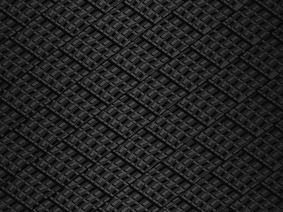 Black metal texture steel background. Perforated metal sheet.