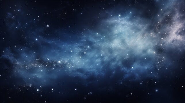 night sky stars and galaxies background. © Egor Shilov