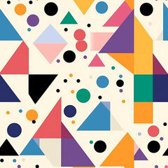 different colored shapes pattern