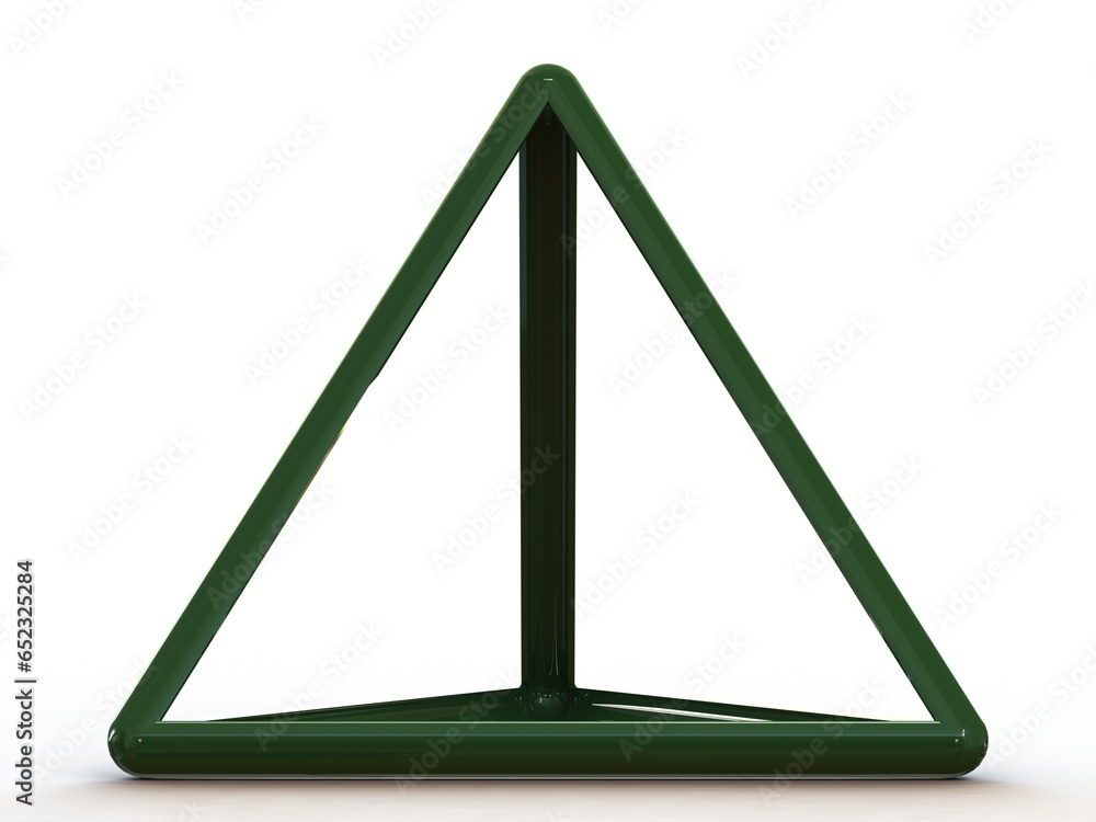 Poster wireframe tetrahedron 3d print model