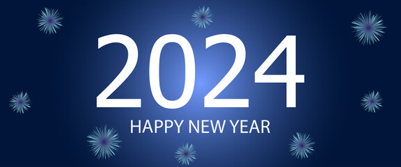 New stylish and unique 2024 wallpaper and colorful background illustration, Greeting card