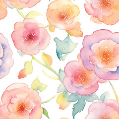 watercolor seamless pattern design 