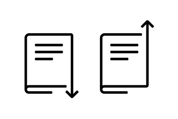 Download upload book. Illustration vector