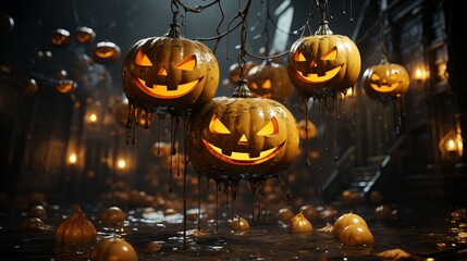 Evil Halloween Pumpkins, Generative AI