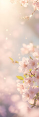 Fototapeta na wymiar Nature background. Spring flowers in soft colors. AI