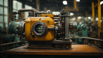 the concept of the industry. equipment at the factory.