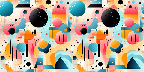 Obraz premium geometric seamless pattern tile background