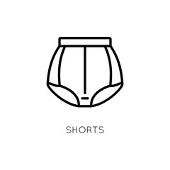 Panties shorts icon. Women's underwear for web design, internet, advertising, labels, industry.