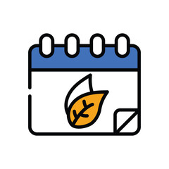 Temperature  Icon autumn vector stock illustration.