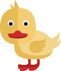 cartoon of lovely duck